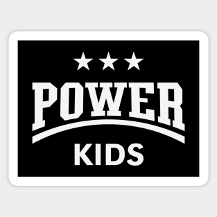 Power Kids (Children / Kiddies / Siblings / White) Sticker